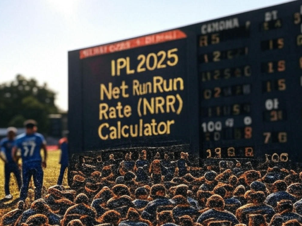 Net Run Rate (NRR) Calculator for IPL 2025 Cricket